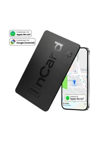 S&T DESIGN - Wallet GPS Tracker Karte für iOS & Android - schwarz