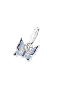 GIORGIO MARTELLO MILANO - Charm Schmetterling, Silber 925 - blau