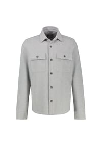LERROS - Hemdjacke in Piqué-Qualität - STORM GREY MELANGE