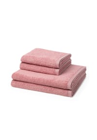 ROSS® 2 X Handtuch 2 X Duschtuch im Set Vita - Vita - Altrosa