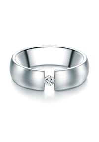 TRILANI 1934 - Damen Ring aus Edelstahl in Silber mit verziert mit Kristallen von Swarovski® - silber