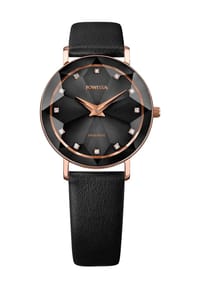 JOWISSA Facet - Damenuhr "Facet J5.606.M" - roségold/schwarz