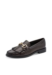 MARCO TOZZI® - Slipper, Fransenlasche, für Damen - MOCCA