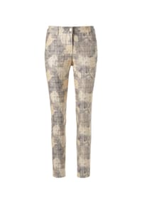 MADELEINE - Glänzende Hose - wollweiß / multicolor