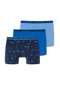 SCHIESSER - 95/5 Pants, 3er-Pack, Logo-Bund, für Kinder - 911 BLAU/MOTIV