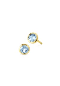 Orolino - Ohrringe 585/- Gold 2 Blautopas beh. - gelb