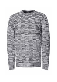 RUSTY NEAL - Pullover mit dezenter Musterung und Strick-Design - Schwarz