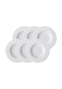 Villeroy & Boch Suppenteller Cellini ø 24 cm 6er Set weiß - CELLINI - weiß