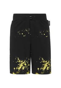 PLEIN SPORT - Shorts - black/yellowfluo