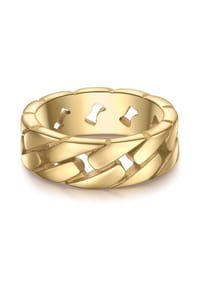 TRUE REBELS - Ring Edelstahl gelbgold - gelbgold