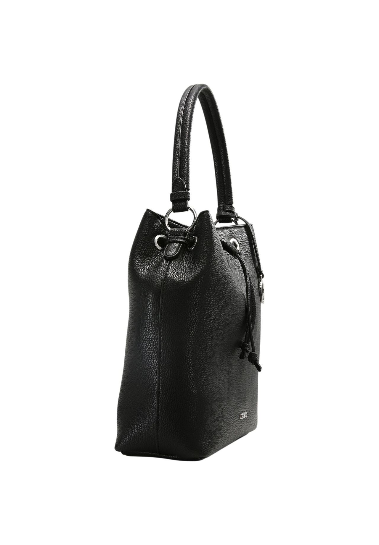 L.CREDI EBONY Schultertasche, Kunstleder, Emblem, uni, für Damen 