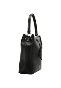 L.CREDI EBONY Schultertasche, Kunstleder, Emblem, uni, für Damen 