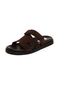 STEVE MADDEN - Pantoletten, Leder, für Damen - DK BROWN SUEDE