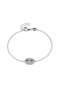 SMART JEWEL® - Armband Mittelteil mit Zirkonia, Silber 925 - gold