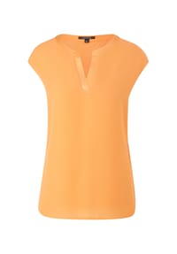 comma, - T-Shirt, Split-Neck, für Damen - 2236  ORANGE