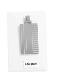 Adelia's Bold Style - Gravuranhänger – aus Edelstahl - silber