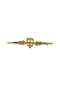 OSTSEE-SCHMUCK® - Brosche , Hiddensee , Silber 925/000, vergoldet - gold