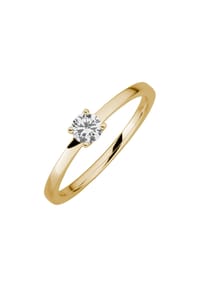 LYOMI - Ring 585/- Gold 1 Diamant Lab Grown 0,25ct. - gelb