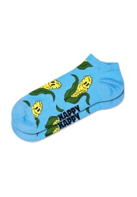 HAPPY SOCKS - Sneakersocken "Corn", Rippbündchen - 6000 LIGHT BLUE