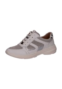 Caprice - Leder/Textil Sneaker - Weiß/Silber
