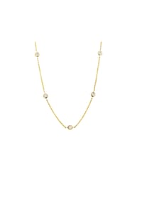MONCARA - Damen Anhänger mit Kette, 585er Gold, 5 Diamanten zus. ca. 0,25 Karat - Gelbgold