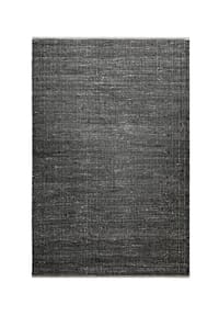 Green Looop - Handweb-Teppich Toulouse - Naturfaserteppich aus Wolle & Jute, nachhaltig, handgefertigt, robust - schwarz
