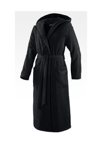 JOOP! - BADEMANTEL Damen-Kapuze 32/34, Schwarz - Anthrazit