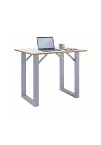 VCM. - Bartisch, Stehtisch und Meetingtisch, 138 x 80 x 100 cm, Hochtisch für Küche, Büro und Lounge - Salia - Schwarz / Anthrazit
