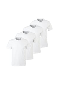 s.Oliver - Herren T-Shirt, 4er Pack - Basic, Rundhals, Baumwolle, einfarbig - Dunkelblau