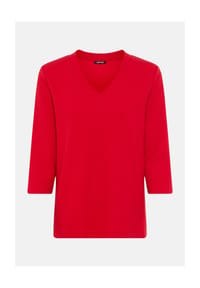 olsen - Shirt mit strukturierter Jacquard-Optik - French Red