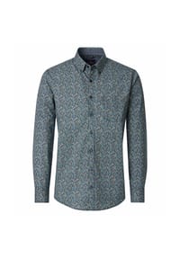 CASAMODA - Herren Freizeithemd Print Comfort Fit - Blau