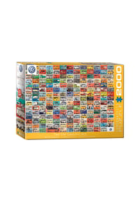 eurographics - Puzzle VW Bulli Collage, 2000 Teile, 67.6 x 96.8 cm - 