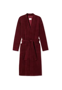SCHIESSER - Bademantel Feather Terry - bordeaux