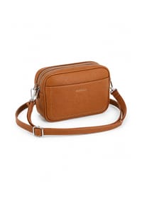 collezione alessandro® - Umhängetasche Praktisch kleine Crossbody Bag mit vielen Fächern - camel