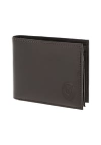 oxmox® Leather - Leather Geldbörse RFID Schutz Leder 12 cm - braun-circle bloom