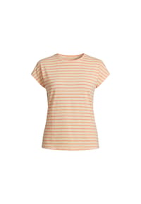 MYJAMA - Shirt Anica mit Rundhalsausschnitt - Beige/Orange