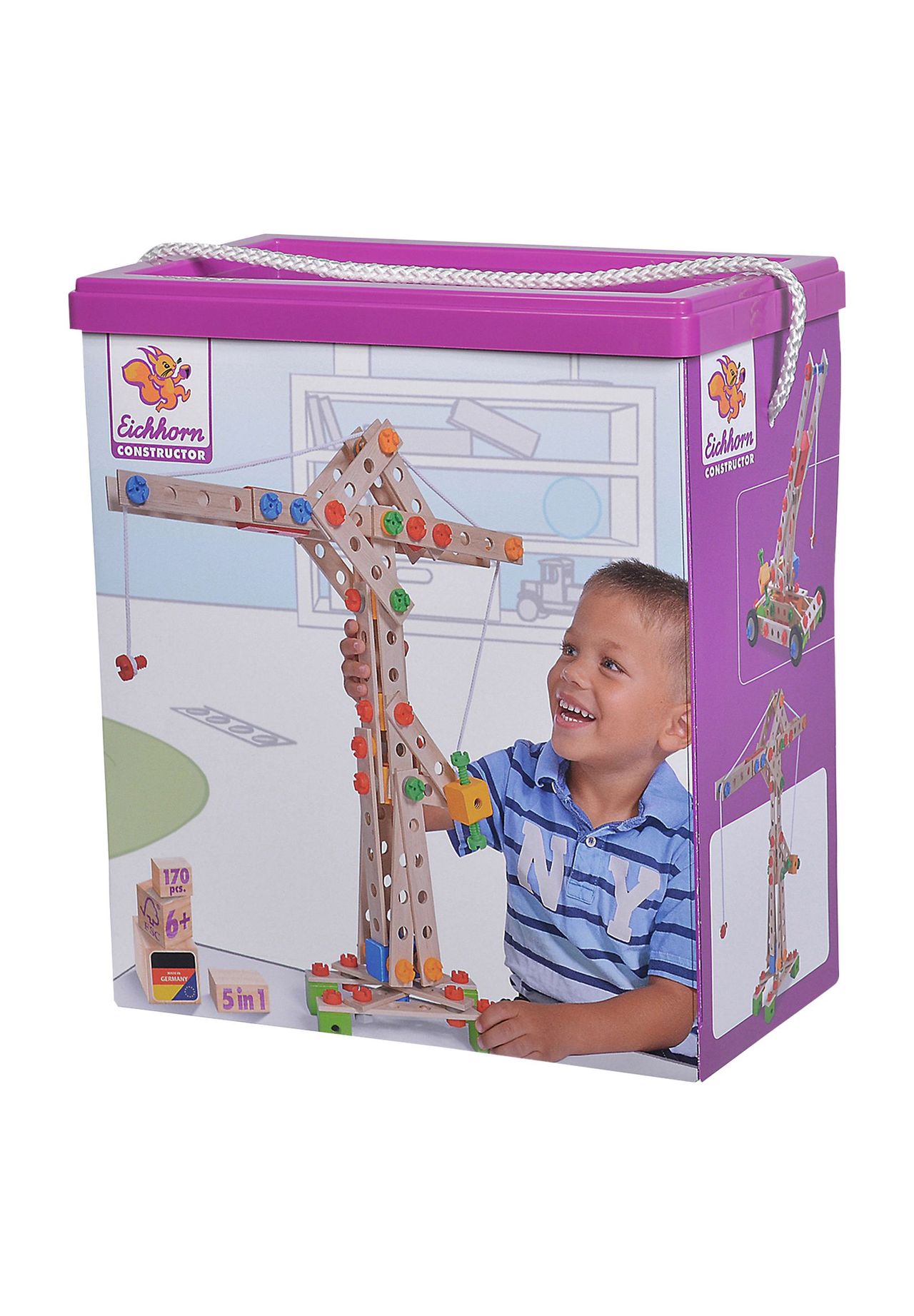 CAT Little Machines Jumbo-Kran Bauset - Konstruktionsspielzeug Mit Licht & Sound Ab 3 Jahren