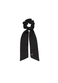 Kazar - Schwarzes Gummiband mit Bändern für Scrunchie - 