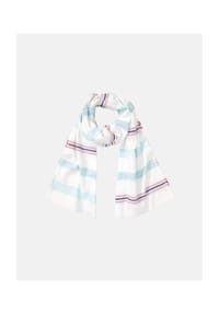 olsen - Schal mit Streifen - White