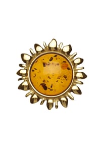 OSTSEE-SCHMUCK® - Anhänger , Sonne , Gold 333/000 - gold