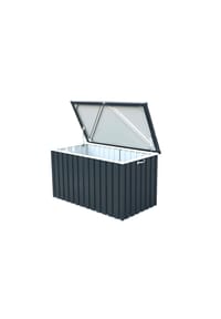 VCM. - Metall Gerätebox Garten Aufbewahrungsbox Kissenbox 585 l,  134 x 73 x 73 cm - Anthrazit