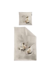 irisette® - Edel-Flausch-Cotton Bettwäsche Set Zobel 8913 - 80 natur