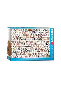 eurographics - Puzzle Hundewelt, Hunde, 2000 Teile, 67.6 x 96.8 cm - 