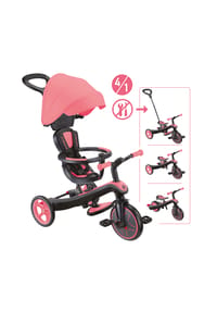 GLOBBER - EXPLORER TRIKE 4in1 coral pink - pink