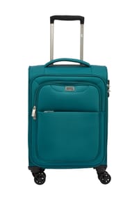 GLOBETROTTER MITTELRADDE - 4-Doppelrollen-Trolley, Weichgepäck, TSA-Schloss - BLUE