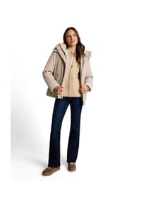 TOM TAILOR - Parka, Stehkragen, für Damen - 32208 TAUPE GREY
