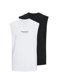 JACK & JONES - Tanktop JORVESTERBRO ärmelloses T-Shirt - grau