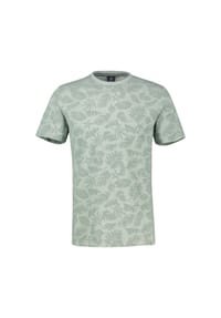 LERROS - T-Shirt mit Rundkragen aus reiner Baumwolle mit Flower-Print - BAY GREEN