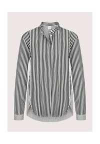 MADELEINE - Blusenshirt mit Knopfdetails - wollweiß / schwarz