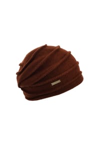 SEEBERGER - Wollbeanie, Emblem, für Damen - 26 BERRY RED